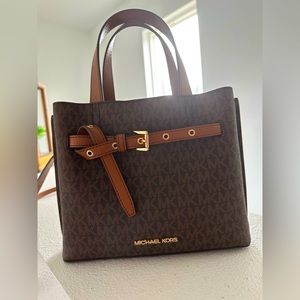 Michael Kors Emilia Small Satchel Shoulder Crossbody Bag